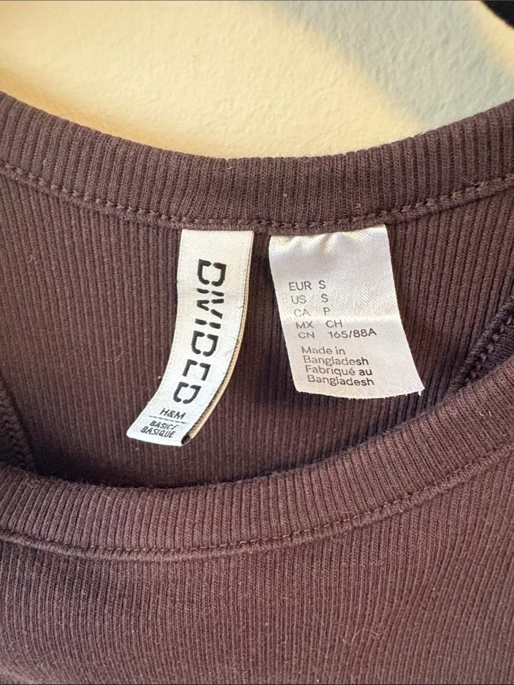 H&M Brown Ribbed Tank Top - Picture 2 of 4
